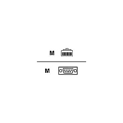 Digi International Digi 48 Rj-45/db-9m Straight Cable(10 (76000240)