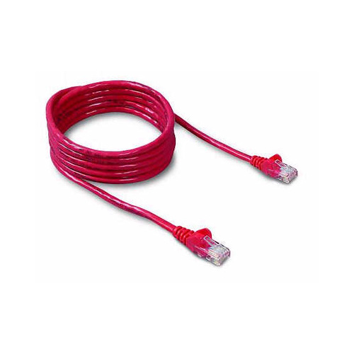 Belkin 1ft Cat5e Snagless Patch Cable Red (A3L791-01-RED-S)