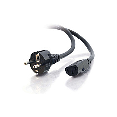 C2G 2.5m European Power Cord Black (03138) C2G 2.5m European Power Cord Black (03138)
