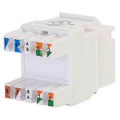 C2G 180 Cat6 Rj45 Utp Keystone Jack - White (35210) C2G 180 Cat6 Rj45 Utp Keystone Jack - White (35210)