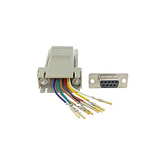 Weltron Rj45 To Db9 Female Modular Adapter Gray (441009F8)