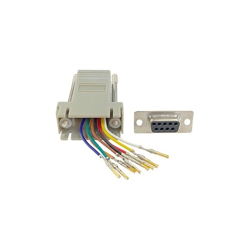 Weltron Rj45 To Db9 Female Modular Adapter Gray (441009F8)