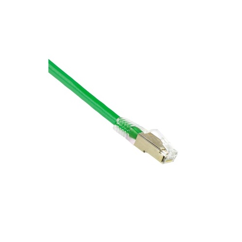 Weltron 1ft Green Booted Cat6a Stp Patch Cable (90C6ABS1GN)