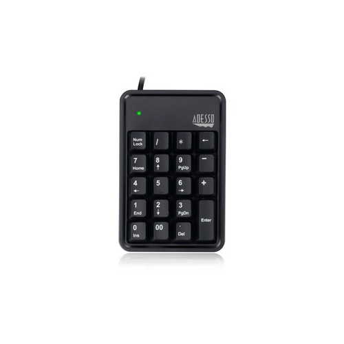 Adesso 19-key Mechanical Keypad W/3 Usb Hubs (AKB-600HB)