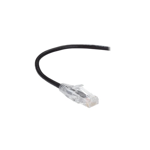 Black Box Cat6 250-mhz Snagless 28awg Stranded Ethernet Patch Cable - Unshielded (utp), Cm Pvc (rj45 M/m), Black, 3-ft. (0.9-m) (C6PC28-BK-03)