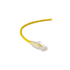 Black Box Cat6 250-mhz Snagless 28awg Stranded Ethernet Patch Cable - Unshielded (utp), Cm Pvc (rj45 M/m), Yellow, 2-ft. (0.6-m) (C6PC28-YL-02)
