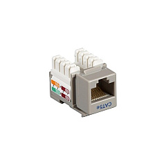 Black Box Cat5e Keystone Jack - Unshielded, Rj45, Gray (CAT5EJ-GY) Black Box Cat5e Keystone Jack - Unshielded, Rj45, Gray (CAT5EJ-GY)