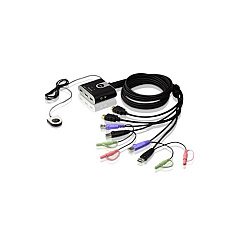 Aten 2-port Hd Usb Cable Kvm W/ Video (CS692) Aten 2-port Hd Usb Cable Kvm W/ Video (CS692)