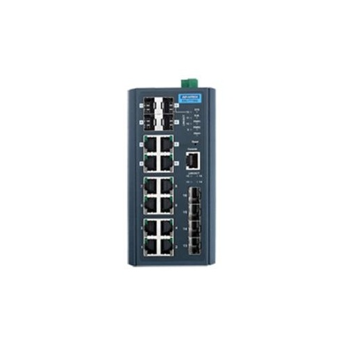 B+B Smartworx 8ge + 4sfp + 4g Combo Managed Switch W/ (EKI7716G4F4CI)