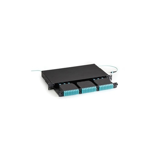 Black Box Fiber Optic High Density Mtp Enclosure - 3-slot, 1u, Gsa, Taa (FOEN50HD-3H-1U)