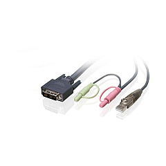 Iogear 6ft(1.8m)single Link Dvi-d Usb Kvm Cable (G2L7D02U)