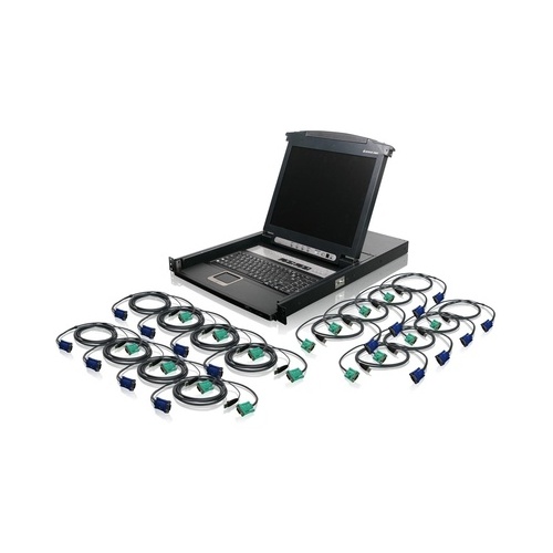 Iogear 16 Port Lcd Kvm Switch With Cables (GCL1816KITU)