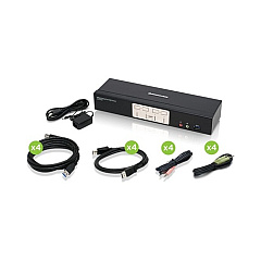Iogear 4-port Displayport1.2 Kvmp W/usb3.1 Hub (GCS1934)
