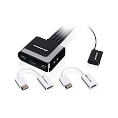 Iogear 2port Hdmi Kvm With Displayport (GCS62HDPKIT)