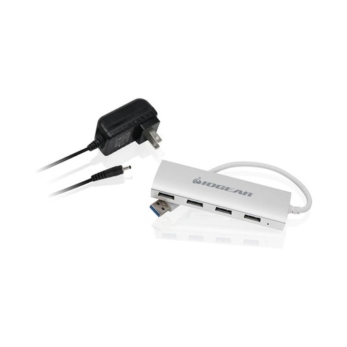 Iogear Aluminum Usb 3.0 4 Port Hub Power Supply (GUH304P)