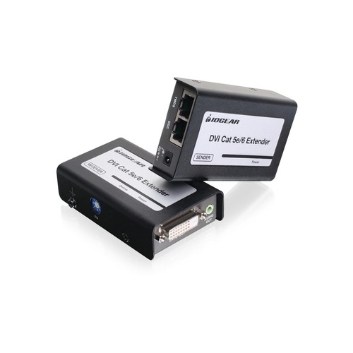 Iogear Dvi-d Cat 5e6 Extender With Stereo Audio (GVE250)