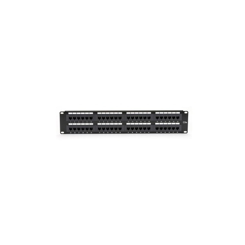 Black Box Cat5e Patch Panel, Punchdown - 2u, Unshielded, 48-port (JPM5E48A)