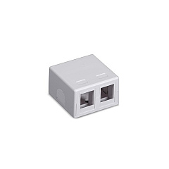 Black Box Surface-mount Housing - 2-port, White (SMH-2) Black Box Surface-mount Housing - 2-port, White (SMH-2)