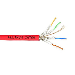 Weltron Cat6a Stranded Shielded Cable Red (T2404L6APASHRD)