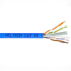 Weltron 1000ft Blue Plenum Cat6 Cable 550mhz (T2404L6PBL)
