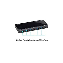 TP-Link 7 Port 3.0 Usb Hub 2 Power Ports (UH720) TP-Link 7 Port 3.0 Usb Hub 2 Power Ports (UH720)