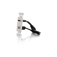 C2G Hdmi And Usb Pass Through Wall Plate (39702) C2G Hdmi And Usb Pass Through Wall Plate (39702)