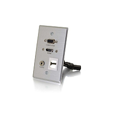 C2G Hdmi Vga 3.5mm One Keystone Wall Plate (39705) C2G Hdmi Vga 3.5mm One Keystone Wall Plate (39705)