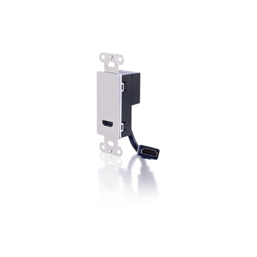 C2G Hdmi Pass Through Wall Plate - Aluminum (41042)