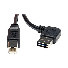Tripp Lite 6ft Reversible Usb Cable Right Angle-a/b (UR022-006-RA)