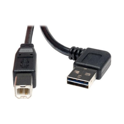 Tripp Lite 6ft Reversible Usb Cable Right Angle-a/b (UR022-006-RA)