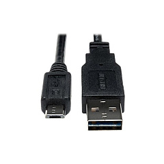 Tripp Lite 10ft Reversible Usb Cable A/5pin Micro-b (UR050010)