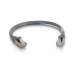 C2G 1ft Cat6a Snagless Stp Cbl-gry (00638)
