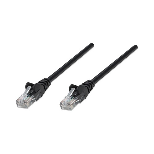 Intellinet 3 Ft Black Cat5e Snagless Patch Cable (320740)