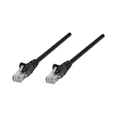 Intellinet 7 Ft Black Cat5e Snagless Patch Cable (320757)