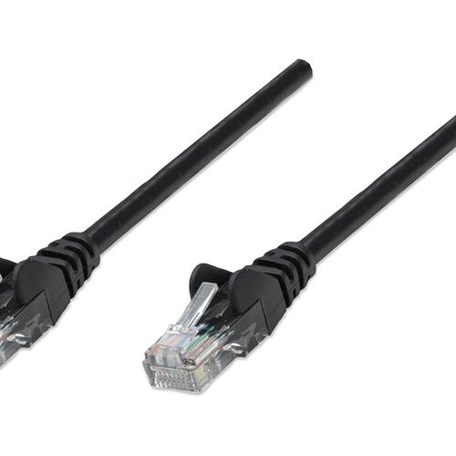 Intellinet 1.5 Ft Black Cat5e Snagless Patch Cable (345125)