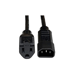 Tripp Lite 1ft Power Cord 10a 18awg C14 To 5-15r (P00200110A)