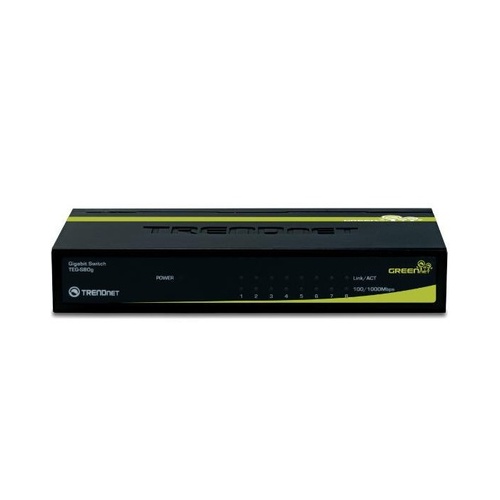 Trendnet 8-port Gigabit Greennet Switch (metal) (TEGS80G)
