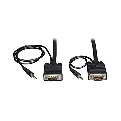 Tripp Lite 30ft Vga Coax Monitor Cable 3.5mm M/m (P504030)