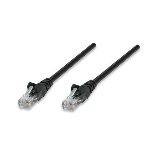 Intellinet 50 Ft Black Cat5e Snagless Patch Cable (320795)