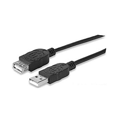 Manhattan - Strategic 10 Ft Usb 2.0 A/ M- A/ F, Retail Pkg (393850)