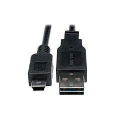 Tripp Lite 1ft Reversible Usb Cable A/5pin Mini-b (UR030001)