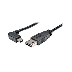 Tripp Lite 3ft Rev Usb Cable A/right Angle Mini-b (UR030-003-RAB)