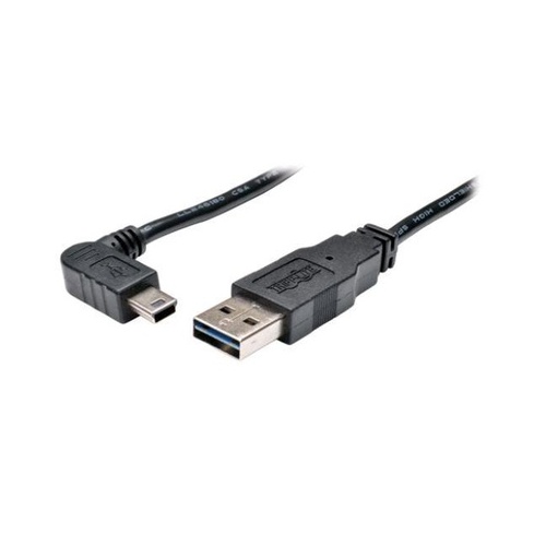 Tripp Lite 3ft Rev Usb Cable A/right Angle Mini-b (UR030-003-RAB)
