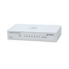 Manhattan - Strategic 8 Port Gigabit Ethernet Switch (560702)