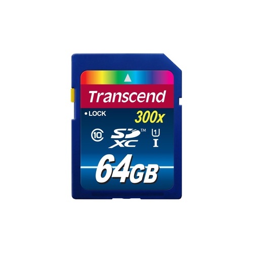 Transcend 64gb Sdxc Class10 Uhs-i,300x (TS64GSDU1)