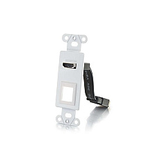 C2G Hdmi Decorative Wall Plate One Keystone (39711) C2G Hdmi Decorative Wall Plate One Keystone (39711)