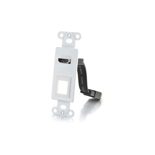 C2G Hdmi Decorative Wall Plate One Keystone (39711)