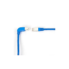 Black Box Cat6 250-mhz Molded Angled Stranded Ethernet Patch Cable - Shielded (s/ftp), Cm Pvc (rj45 M/m), Blue, 3-ft. (0.9-m) (EVNSL216S-0003-90DS) Black Box Cat6 250-mhz Molded Angled Stranded Ethernet Patch Cable - Shielded (s/ftp), Cm Pvc (rj45 M/m), Blue, 3-ft. (0.9-m) (EVNSL216S-0003-90DS)