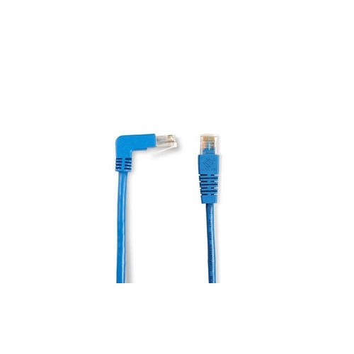 Black Box Cat5e 100-mhz Molded Angled Stranded Ethernet Patch Cable - Unshielded (utp), Cm Pvc (rj45 M/m), Blue, 6-ft. (1.8-m) (EVNSL21E-0006-90DS)