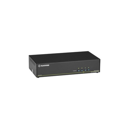 Black Box Secure Kvm Switch,niap 3.0 Certified-4-port,dual-monitor,displayport 4k30,usb Hid,audio,gsa,taa If Outside Tape Is Not Broken (SS4P-DH-DP-U)